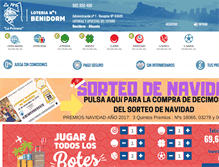 Tablet Screenshot of loteria1benidorm.com